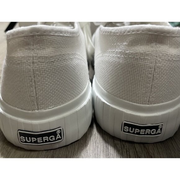 Superga 2630 Stripe Canvas Platform Sneakers NEW Women’s Size 41 US 9.5 - Picture 8 of 11